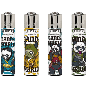 Zapalniczka CLIPPER PANDA WARRIOR (48pcs)